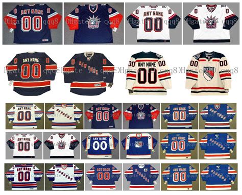 2020 Custom Vintage New York Rangers Jersey Personalization Ice Hockey ...