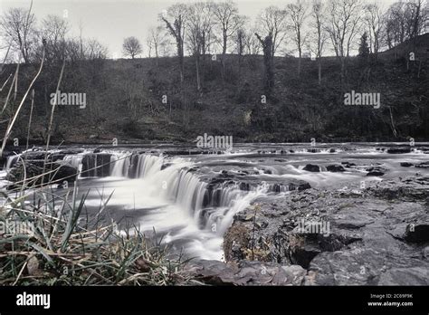 Aysgarth Falls in winter, River Ure, Yorkshire dales, England, UK Stock Photo - Alamy