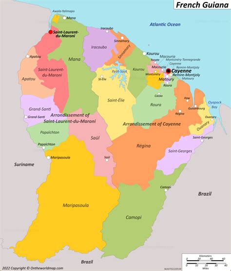 French Guiana Map | Detailed Maps of French Guiana (Guyane)