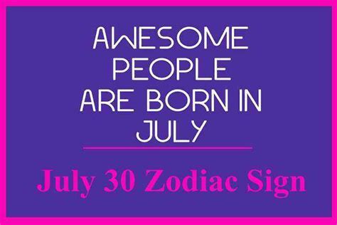 July 30 Zodiac Sign, July 30th Zodiac, Personality, Love, Compatibility ...