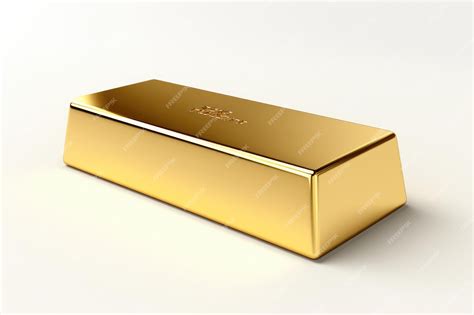 Premium AI Image | Gold bar ingot on isolated white background