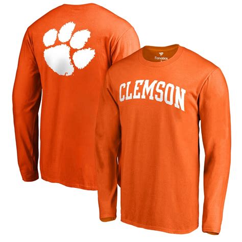 Men's Orange Clemson Tigers Primetime Long Sleeve T-Shirt