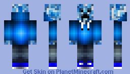 blue creeper HD Minecraft Skin