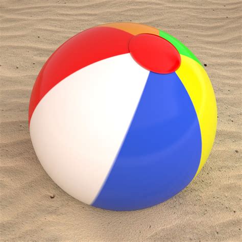 3d beach ball model