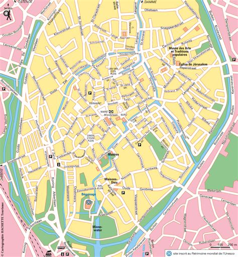 Bruges Carte Belgique | Nord Carte