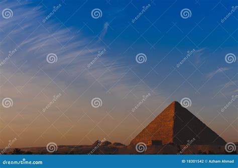 Sunrise at Great Pyramid of Giza Stock Photo - Image of ancient, egypt: 18301542