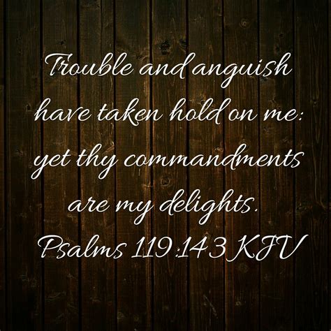 Psalms 119 : 143 KJV | Gospel quotes, Anguish, Psalms