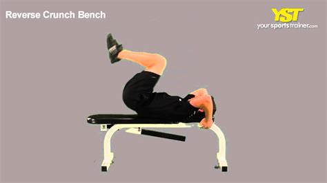 Reverse Crunch Bench Exercise - YouTube