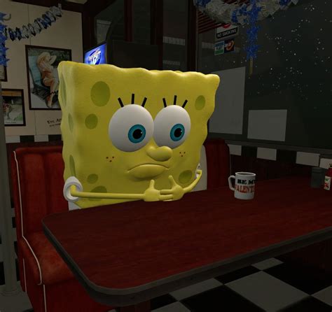 Spongebob Thinking Meme Gmod Recreation by yange2000 on DeviantArt