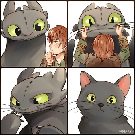 Cat? ... How to train your dragon, toothless, hiccup, night fury ...