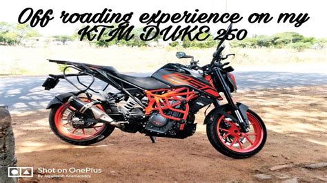 KTM DUKE 250 Off Road Experience - YouTube