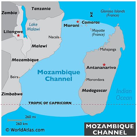 Mozambique Channel - WorldAtlas