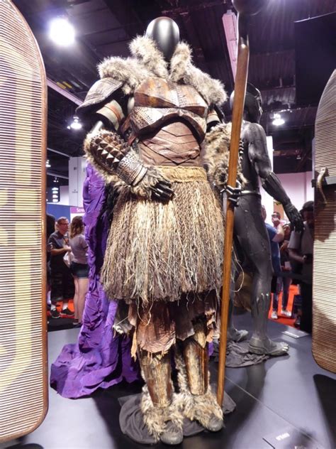 Hollywood Movie Costumes and Props: Black Panther cast film costumes on display at D23 Expo 2017 ...