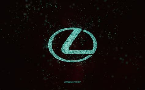 Download wallpapers Lexus glitter logo, 4k, black background, Lexus logo, turquoise glitter art ...