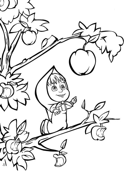 Masha and The Bear Coloring Pages for Your Kids - Coloring Pages