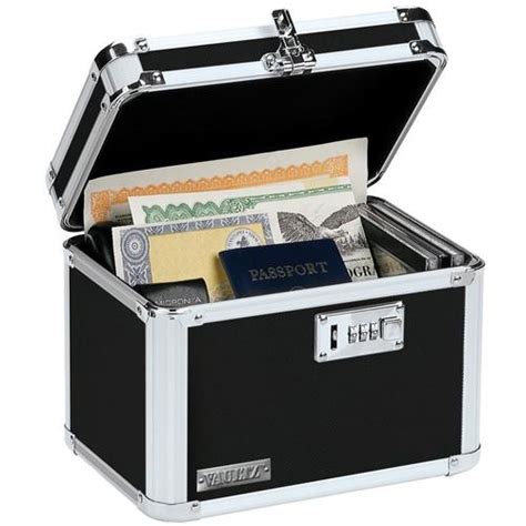 Vaultz Locking Personal Storage Box Black in the Chest Safes department ...