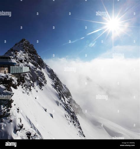 top of alps in sky Stock Photo - Alamy