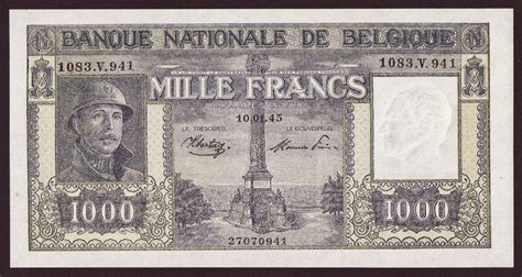 Belgium 1000 Francs banknote 1945 King Albert I|World Banknotes & Coins ...