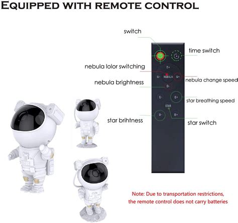 Astronaut Light Projector Galaxy Projector With Timer & Remote | Etsy