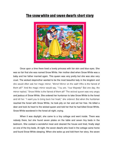 The Snow White and Seven Dwarfs Short Story | Snow White | Grimms' Fairy Tales