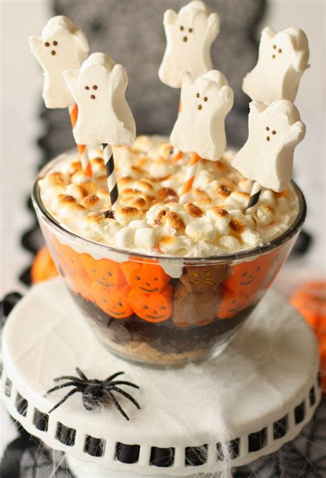 Half Baked: Halloween PEEPS S'mores Trifle