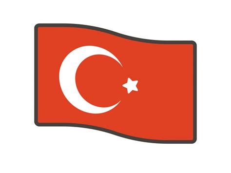 Turkey Flag Emoji PNG Transparent Emoji - Freepngdesign.com