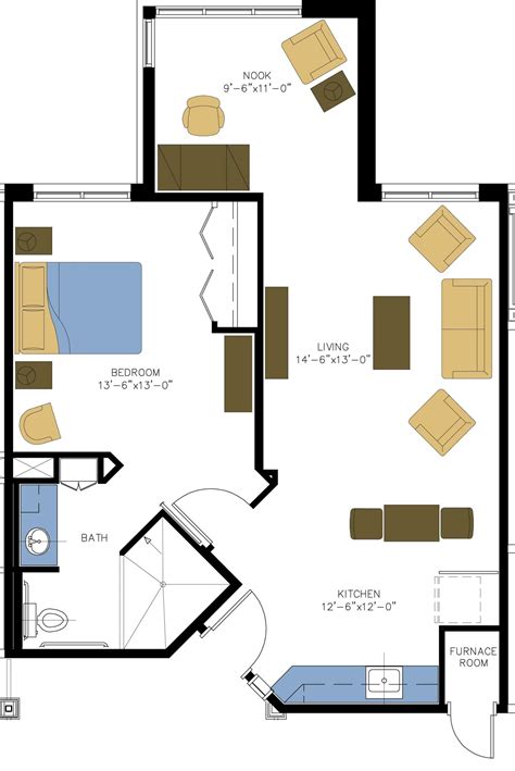 Assisted Living Floor Plans | Assisted Living Facility Floor Plans ...