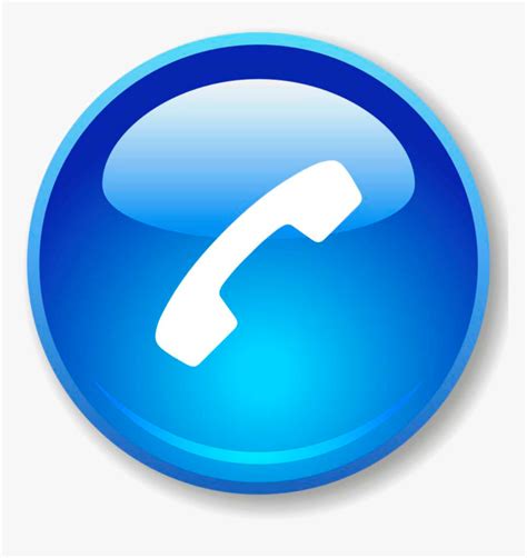 Blue Phone Icon Clip Art