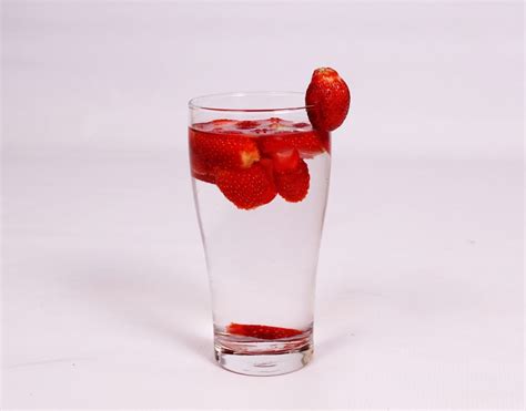 Strawberry Water Recipe. Fruit Infused Water Strawberries - High Quality Free Stock Images