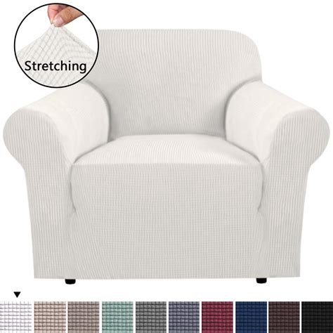 Buy BellaHills Stretch Sofa Cover 1 Seater Covers for Living Room Armchair Covers Sofa Chair ...