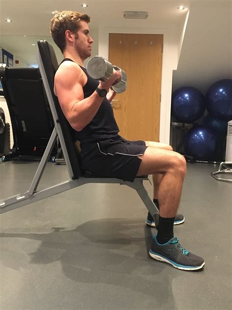 Seated Bicep Curl | G4 Physio