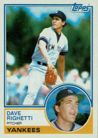 Dave "Rags" Righetti: Rookie of the Year, 2x AL Rolaids Relief Man of ...