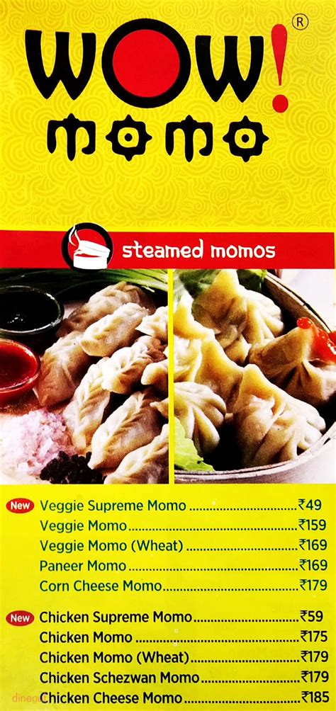 Menu of Wow! Momo, Near Gurdwara Sahib, Sector 18, Noida | Dineout