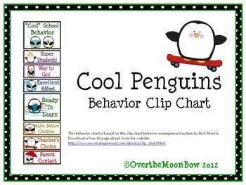 This cool, penguin themed behavior chart fits in well with the ‘green–yellow–red’ behavior ...