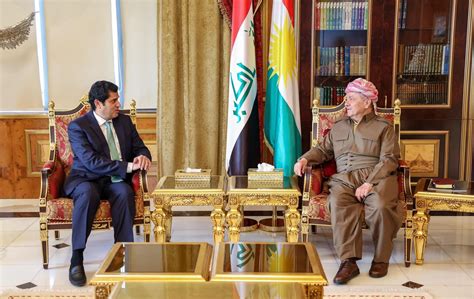 Masoud Barzani receives Kuwaiti consul in Erbil - Shafaq News