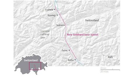 Gotthard Tunnel Map : Gotthard tunnel: Gotthard tunnel toll, Gotthard tunnel cost : Tunnel da ...