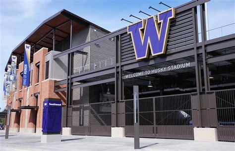 Southwest entrance of Seattle's Husky Stadium - New Digs for the Dawgs ...