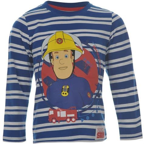 Boys Fireman Sam Long Sleeve T Shirt | Fireman sam, Fireman, T shirt