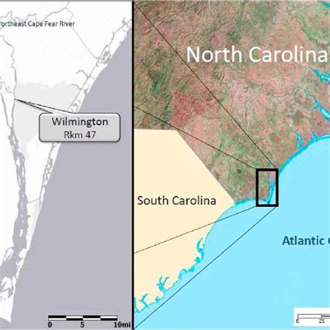 Cape Fear River Estuary (USGS, The National Map,... | Download ...