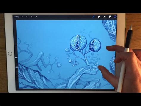 Apple Pencil drawing - How a doodle on iPad Pro turns into a painting, part 1 | Apple pencil ...