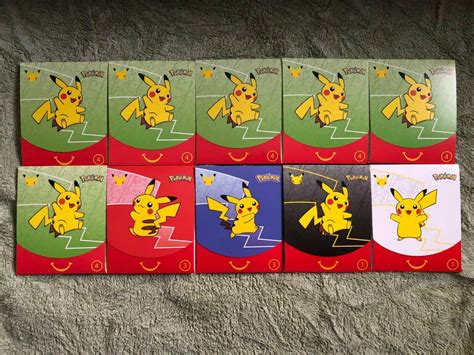 2021 Mcdonalds Happy Meal Pokemon cards 25th anniversary lot of 10 (id ...