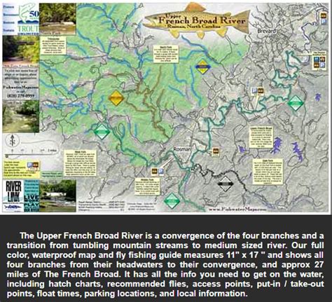 Upper French Broad River Map – Headwaters Outfitters Outdoor Adventures