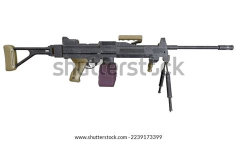 Negev Machine Gun View Right Stock Illustration 2239173399 | Shutterstock