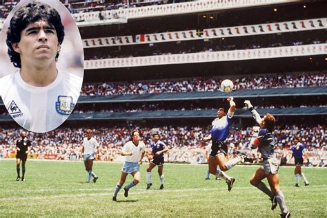 Diego Maradona scores 'Hand of God' goal in the 1986 World Cup - Photos - Soccer villains in the ...