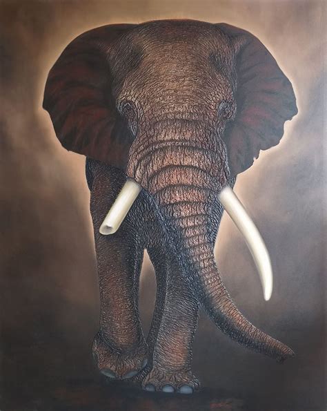3D Elephant Wall Art - Elephant Painting for Sale l Royal Thai Art