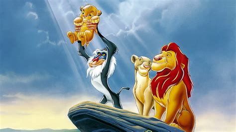 HD wallpaper: Mufasa And Sarabi Rafiki Shows The Baby Simba Disney Wallpaper Hd 3840×2160 ...