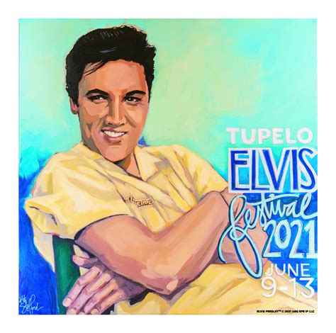 2021 Tupelo Elvis Festival 18x24 Signed Poster — Tupelo Elvis Festival