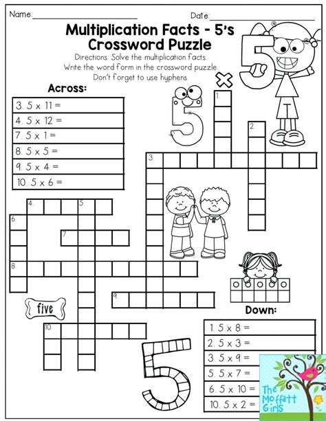 Printable Math Puzzles For High School - Printable Crossword Puzzles