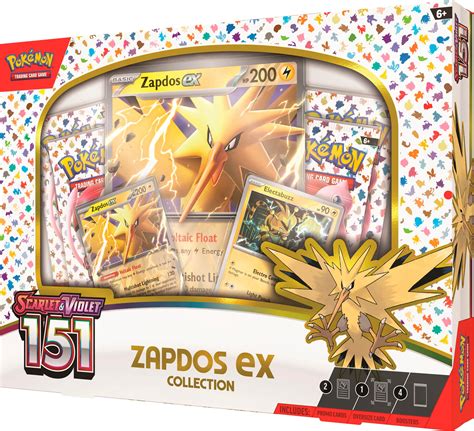 Customer Reviews: Pokémon Trading Card Game: 151 Zapdos ex Box 290 ...