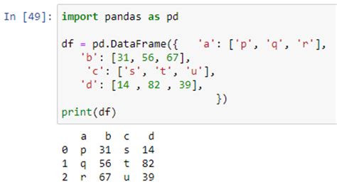 Pandas Columns